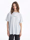 Crew Neck Printed Short Sleeve Oversized T-Shirt